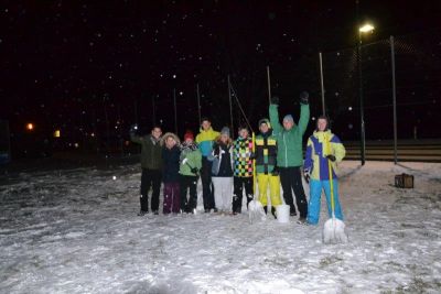 Tolle Stimmung beim Iglubau